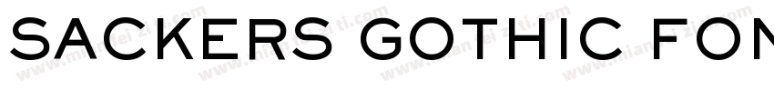 SACKERS GOTHIC FONT字体转换